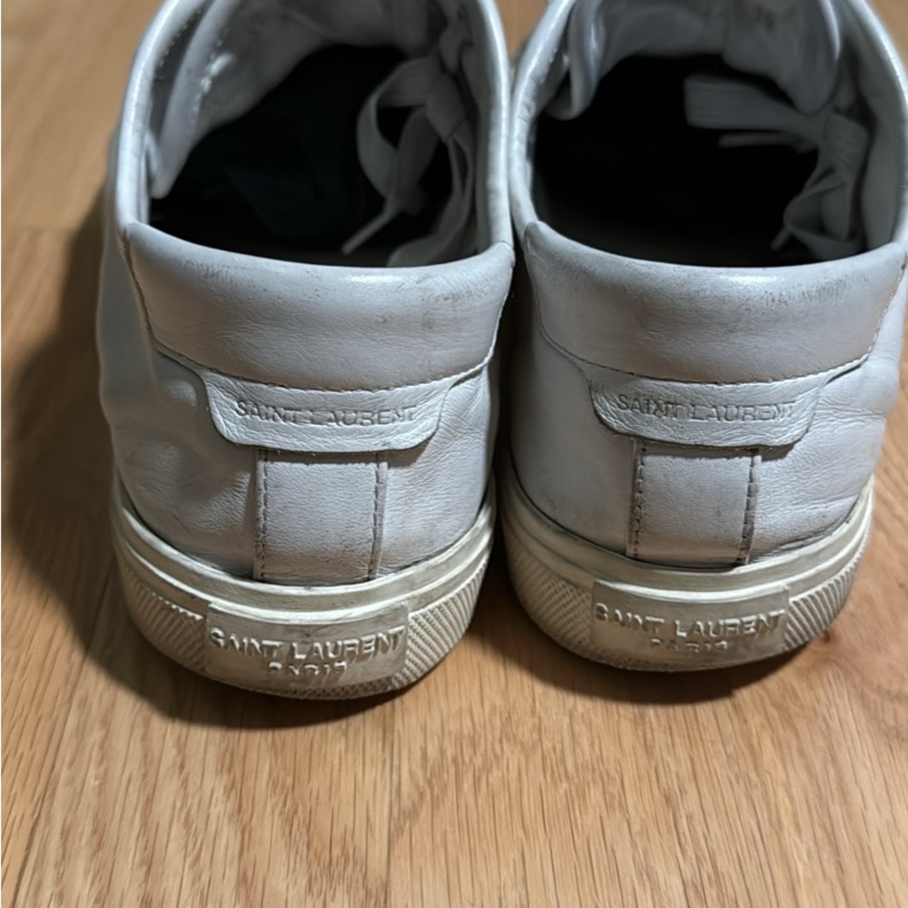 Saint Laurent Size 39 White Malibu Sneaker - Picture 4 of 7